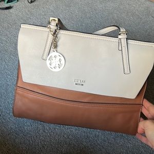Guess purse - beige and brown